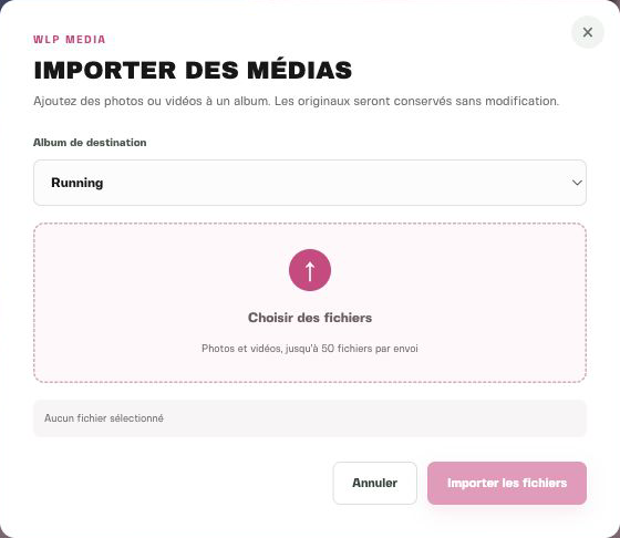 Import de médias